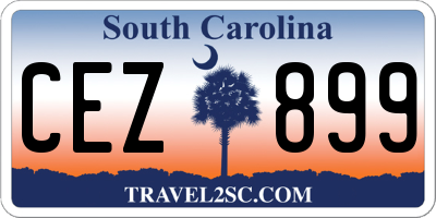 SC license plate CEZ899
