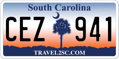 SC license plate CEZ941