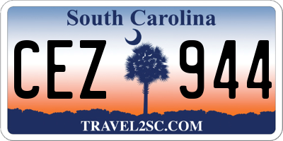 SC license plate CEZ944