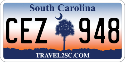 SC license plate CEZ948