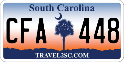 SC license plate CFA448