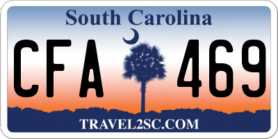 SC license plate CFA469