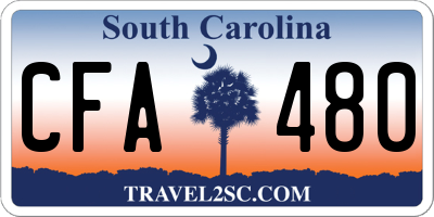 SC license plate CFA480