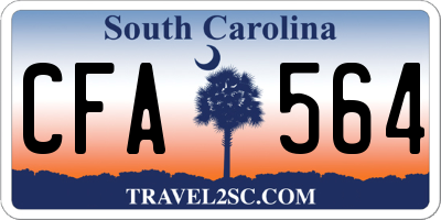 SC license plate CFA564