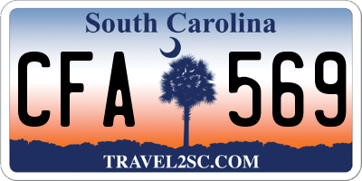 SC license plate CFA569