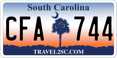 SC license plate CFA744