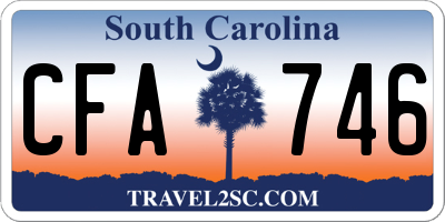 SC license plate CFA746
