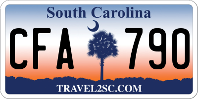 SC license plate CFA790