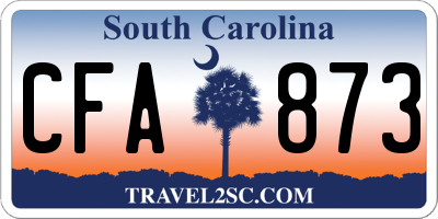 SC license plate CFA873