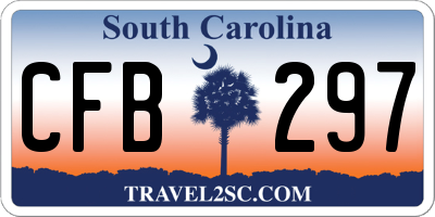 SC license plate CFB297