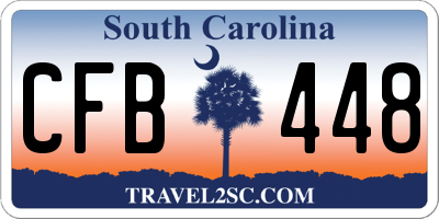 SC license plate CFB448