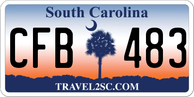 SC license plate CFB483