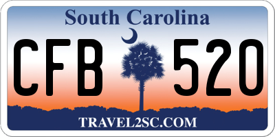 SC license plate CFB520