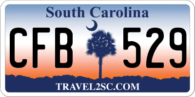 SC license plate CFB529