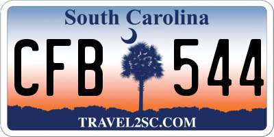 SC license plate CFB544