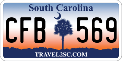 SC license plate CFB569