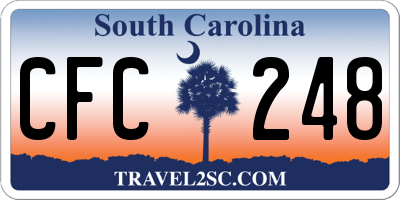 SC license plate CFC248