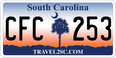 SC license plate CFC253