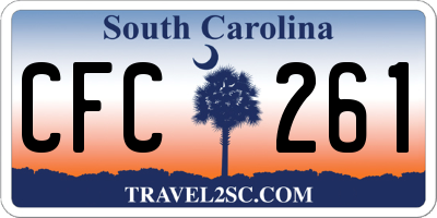 SC license plate CFC261