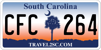 SC license plate CFC264