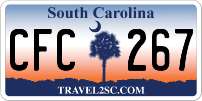 SC license plate CFC267