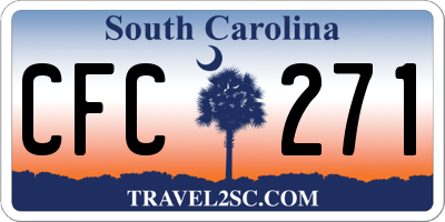 SC license plate CFC271