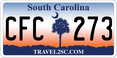 SC license plate CFC273