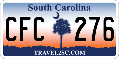 SC license plate CFC276