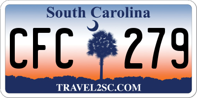 SC license plate CFC279