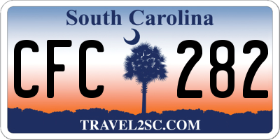 SC license plate CFC282