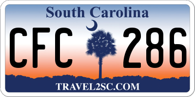 SC license plate CFC286