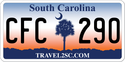 SC license plate CFC290