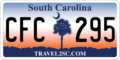 SC license plate CFC295