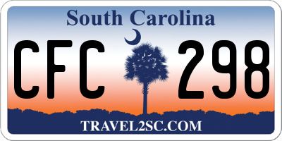 SC license plate CFC298