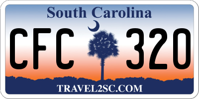 SC license plate CFC320