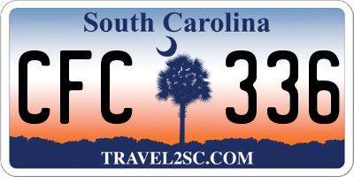 SC license plate CFC336