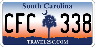 SC license plate CFC338
