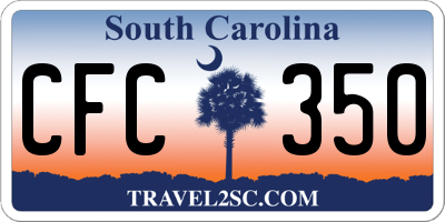 SC license plate CFC350