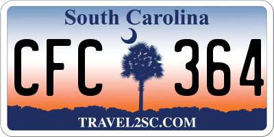 SC license plate CFC364