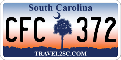 SC license plate CFC372