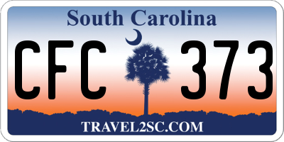 SC license plate CFC373