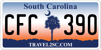 SC license plate CFC390