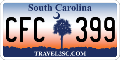 SC license plate CFC399