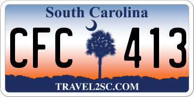 SC license plate CFC413