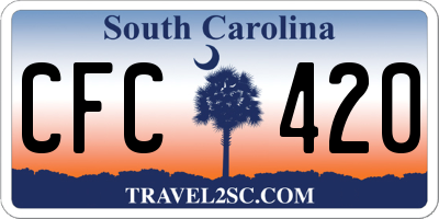 SC license plate CFC420