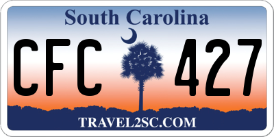 SC license plate CFC427