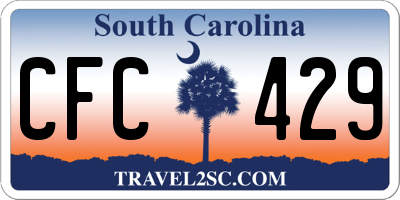 SC license plate CFC429