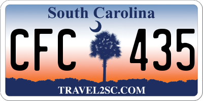 SC license plate CFC435