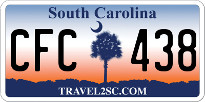 SC license plate CFC438