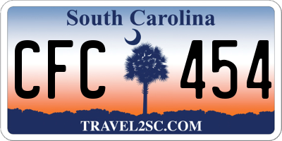 SC license plate CFC454